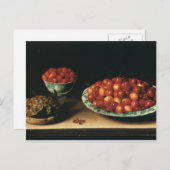 Louise Moillon Cherries Strawberries Gooseberries Briefkaart (Voorkant / Achterkant)