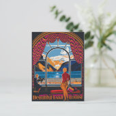 Louise, uitzicht uit het raam, Canada Briefkaart (Staand voorkant)