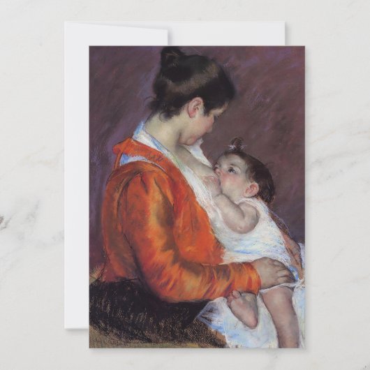 Louise Verpleegster Haar kind | Mary Cassatt (Voorkant)