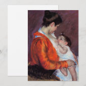 Louise Verpleegster Haar kind | Mary Cassatt (Voorkant / Achterkant)