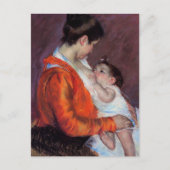 Louise Verpleegster Haar kind | Mary Cassatt Briefkaart (Voorkant)