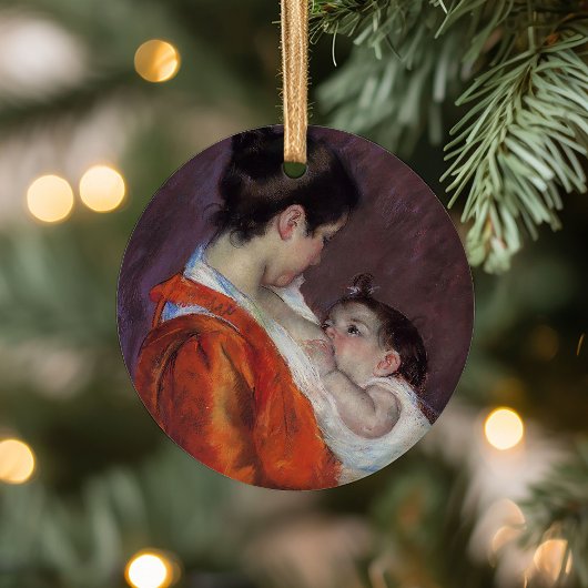 Louise Verpleegster Haar kind | Mary Cassatt Keramisch Ornament