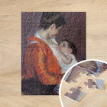 Louise Verpleegster Haar kind | Mary Cassatt Legpuzzel<br><div class="desc">Louise Nursing Her Child (1898) van de Amerikaanse impressionist Mary Cassatt. De pasteltekening toont een portret van een moeder die haar jonge kind verzorgt,  een gemeenschappelijk thema in Cassatt's werk. Gebruik de ontwerphulpmiddelen om douanetekst toe te voegen of het afbeelding te personaliseren.</div>