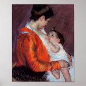 Louise Verpleegster Haar kind | Mary Cassatt Poster (Voorkant)