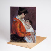 Louise verzorgt haar kind | Mary Cassatt Kaart