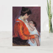 Louise verzorgt haar kind | Mary Cassatt Kaart (Voorkant)