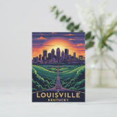 Louiseville Kentucky Travel Briefkaart (Staand voorkant)