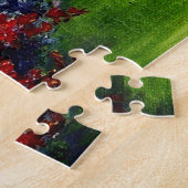 Louisiaanse boom van bomen/mos en bloemen legpuzzel (Zijkant)