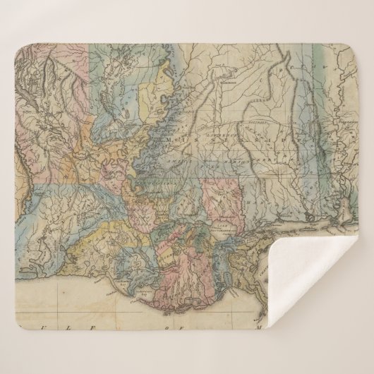 Louisiana 6 2 sherpa deken (Voorkant (horizontaal))