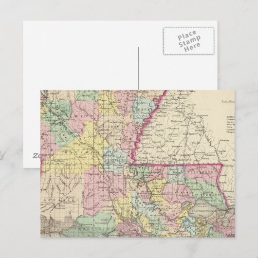 Louisiana 8 briefkaart (Voorkant / Achterkant)