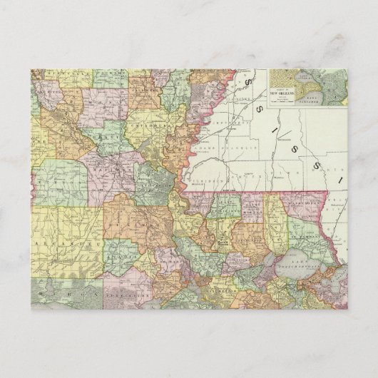 Louisiana 8 briefkaart (Voorkant)