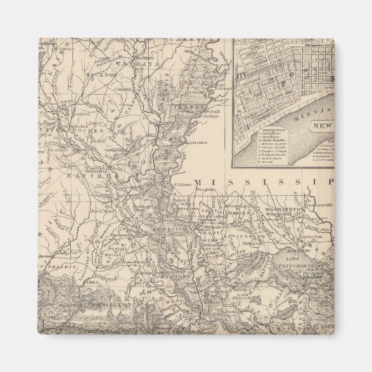 Louisiana 9 magneet (Voorkant)