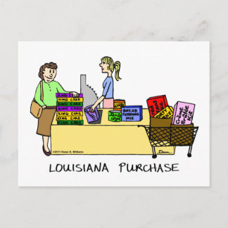 Louisiana Aankoop Cartoon Briefkaart