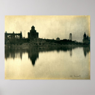 Louisiana Aankoop Expositie, Ferris Wheel, 1904 Poster