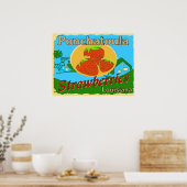 Louisiana aardbeien, Ponchatoula Poster (Keuken)