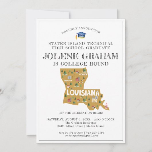 Louisiana | Afstudeerfeest voor University (Voorkant)