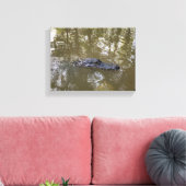 Louisiana-alligator Canvas Afdruk (Insitu (Woonkamer))