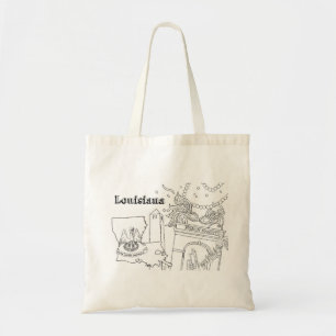 Louisiana Art Mardi Gras Reisbestemming Kunst Tote Bag