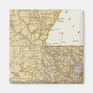 Louisiana Atlas Map Magneet