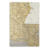 Louisiana Atlas Map Mini Klembord (Achterkant)