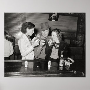 Louisiana Bar, 1938. Oude foto Poster