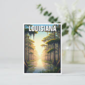 Louisiana Barataria Preserve Briefkaart (Staand voorkant)