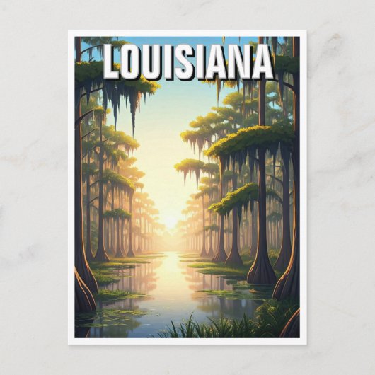 Louisiana Barataria Preserve Briefkaart (Voorkant)