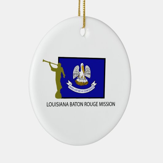 LOUISIANA BATON ROUGE MISSIE LDS CTR KERAMISCH ORNAMENT (Rechts)