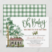 Louisiana Bayou Baby shower Invitation Kaart (Voorkant / Achterkant)