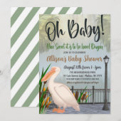 Louisiana Bayou Baby shower Invitation Kaart (Voorkant / Achterkant)