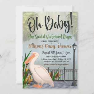 Louisiana Bayou Baby shower Invitation Kaart