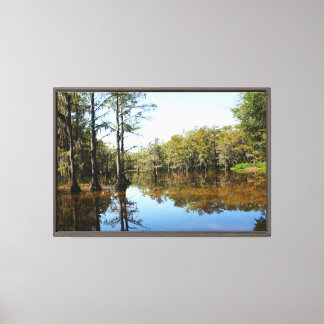 Louisiana bayou canvas afdruk