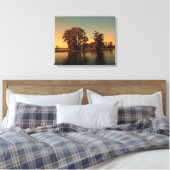 Louisiana bayou en cipressen canvas afdruk (Insitu (Slaapkamer))