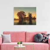 Louisiana bayou en cipressen canvas afdruk (Insitu (Woonkamer))