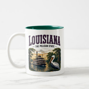 Louisiana Bayou Erfgoedavontuur Tweekleurige Koffiemok