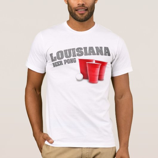 Louisiana Beer Pong T-Shirt (Voorkant)