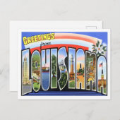 Louisiana  Big Letters Briefkaart (Voorkant / Achterkant)