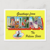 Louisiana  Big Letters Briefkaart (Voorkant)