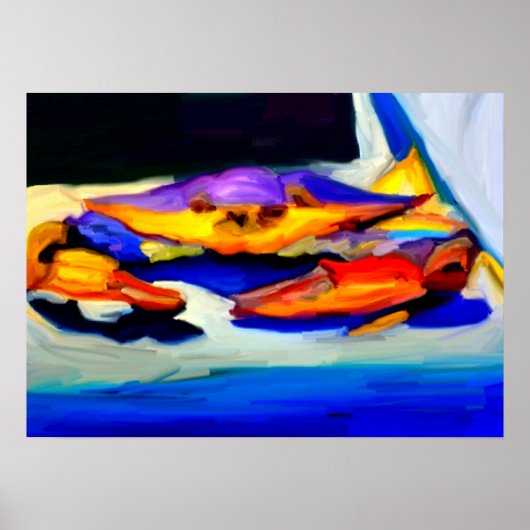 Louisiana Blue Crab Poster (Voorkant)
