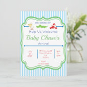 Louisiana Boy Baby Shower Uitnodiging (Staand voorkant)