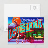 Louisiana Briefkaart (Voorkant / Achterkant)