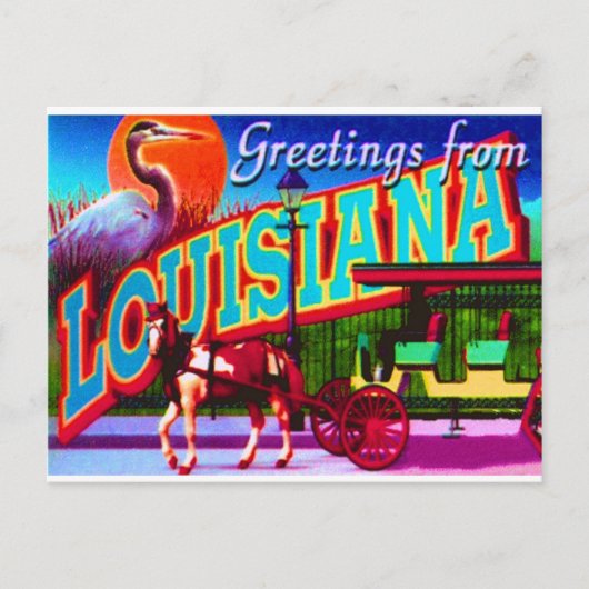 Louisiana Briefkaart (Voorkant)