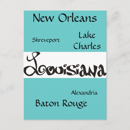 Louisiana Briefkaart (Voorkant)