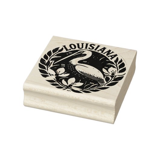 Louisiana Brown pelikaan State Bird Rubberstempel (Stempel)
