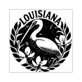Louisiana Brown pelikaan State Bird Rubberstempel (Afrduk)