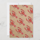 Louisiana Cajun Crawfish Baby shower Kaart (Achterkant)