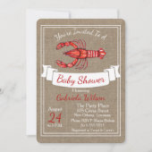 Louisiana Cajun Crawfish Baby shower Kaart (Voorkant)