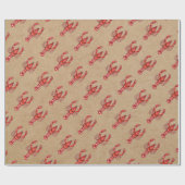 Louisiana Cajun Crawfish Kraft Print Cadeaupapier (Vlak)
