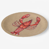 Louisiana Cajun Crawfish Papieren Bordje (Gekanteld)