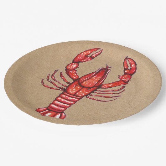 Louisiana Cajun Crawfish Papieren Bordje (Gekanteld)